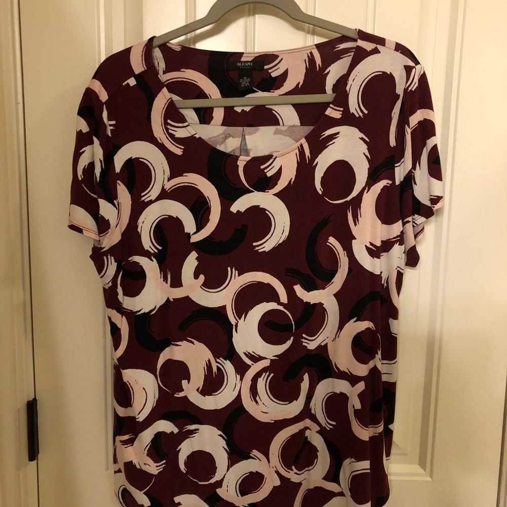 Alfani Short Sleeve 1x Top